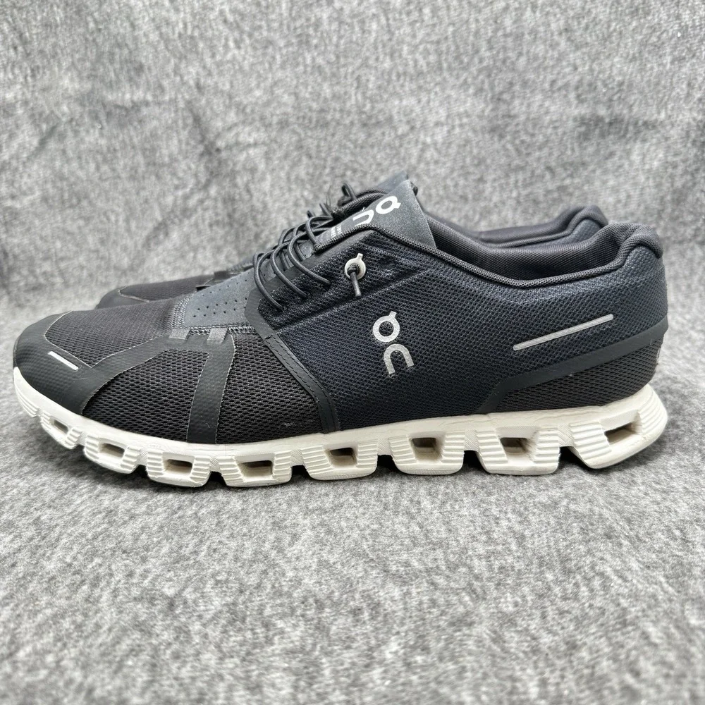 On Cloud 5 Men's Size 13 Black White Running Shoes Sneakers 59.98919‎